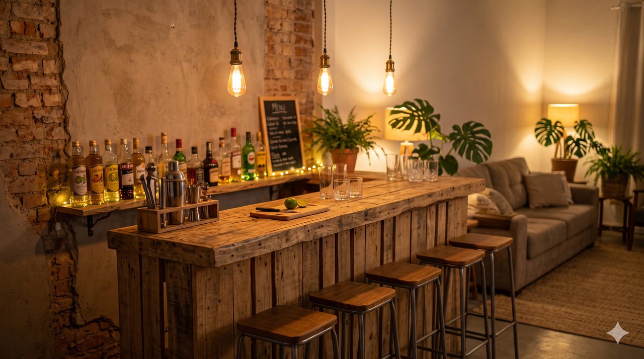 Bar rústico de pallet