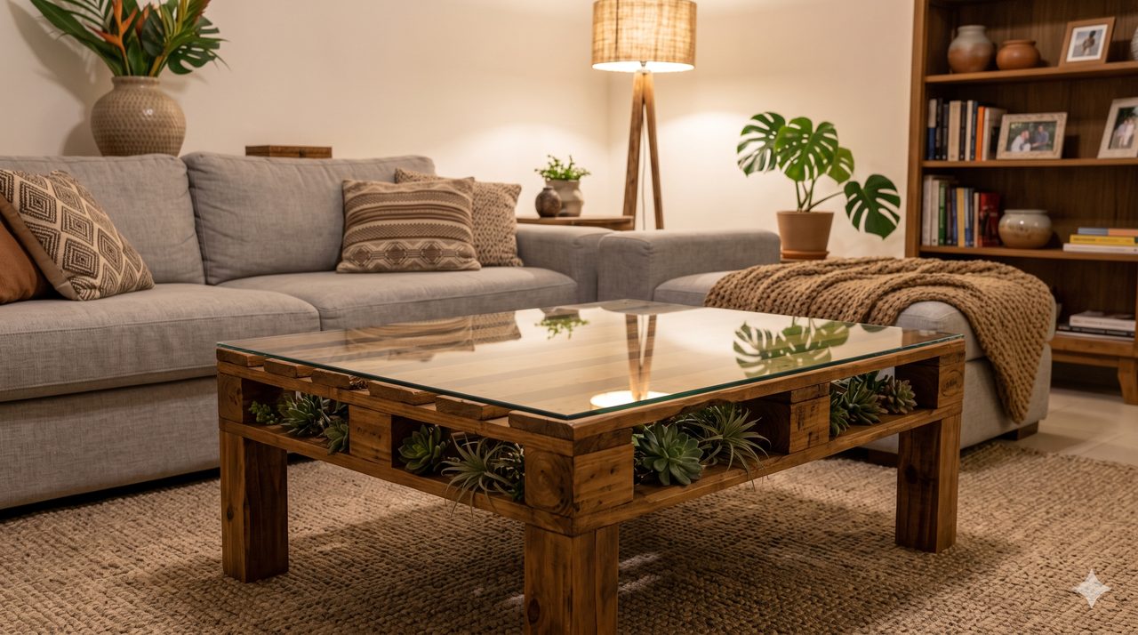 Mesa de centro de pallet